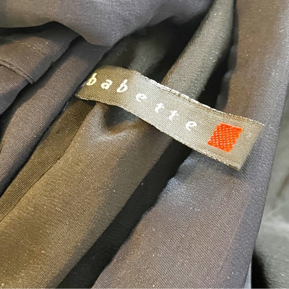 Babette Black / Blue Reversible Hooded Trench Coat Sz XL / 1X Packable Snap - Picture 12 of 12